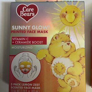 Care Bears X Taste Beauty Sunny Glow 5 Pack Lemon Zest Vitamin C Face Masks